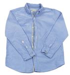 Modrá melírovaná košile Zara