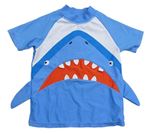 Modro-bílo-červené UV tričko se žralokem Tu