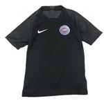 Černé sportovní tričko s nášivkou Nike