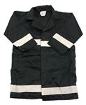 Kostým - Černo-béžový hasičský plášť 