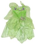 Kostým - Zelenkavé šaty s křídly - Zvonilka Disney
