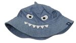 Modrý melírovaný klobouk s očima Joules