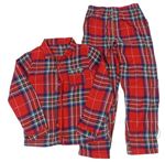 Červeno-barevné kostkované pyžamo Primark