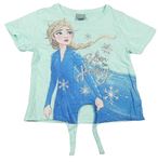 Mátové tričko s Elsou a uzlem Disney