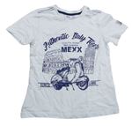 Bílé tričko s potiskem Mexx