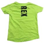 Limetkové tričko s Rexem - Toy Story zn. Next