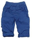 Modré plátěné rolovací cargo kalhoty zn. F&F