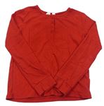 Červené vzorované triko s knoflíky GAP