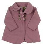 Růžový fleecový podšitý kabátek George