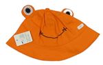Oranžový klobouk - žába 