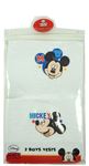 Nové - 2pack - Bílý nátělník s Mickeym zn. Disney