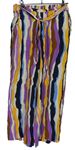 Dámské barevné vzorované volné kalhoty s páskem Tom Tailor 