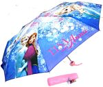Nové - Fialový skládací deštník s Annou a Elsou zn. Disney 