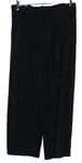 Dámské černé plisované culottes kalhoty s páskem Primark 