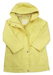 Žlutý nepromokavý jarní kabát s kapucí Next 