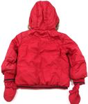 Červená šusťáková zimní bunda zn. M&Co
