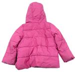 Růžová šusťáková zimní bunda 