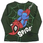 Tmavozelené triko se Spidermanem Marvel