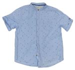 Světlemodrá puntíkatá košile s kotvami Zara