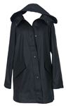 Dámský černý nepromokavý jarní kabát s kapucí Only 