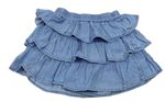 Modré riflové sukňové kraťasy M&S