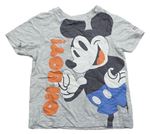 Šedé tričko s Mickeym George