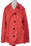 Dámský červený šusťákový podzimní krátký kabát 