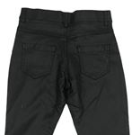 Černé skinny kalhoty koženého vzhledu zn. F&F