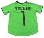Zelený funkční fotbalový dres Deutschland