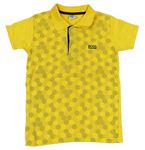 Žluté polo tričko s logem Hugo Boss