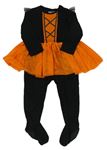 Kostým - Černo-oranžový overal s tylovou sukní F&F
