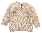 Béžovo-zlatý melírový svetr zn. Y.d