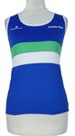 Dámský modro-bílo-zelený sportovní top Ronhill 