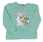 Světlezelené puntíkaté triko s Minnie Disney