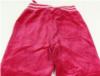 Růžové sametové kalhoty 