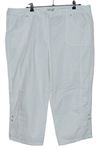 Dámské bílé plátěné capri kalhoty CollectionL