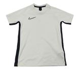 Bílo-černé sportovní funkční tričko s logem Nike