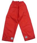 Červené nepromokavé funkční kalhoty Crivit