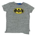 Šedo-černé melírované tričko s Batmanem 