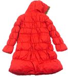 Červený šusťákový prošívaný zimní kabát zn. Vertbaudet