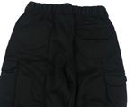 Černé plátěné cargo kalhoty 