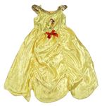 Kostým - Žluté saténové šaty - Bella Disney