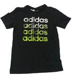 Černé tričko s logem Adidas
