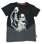 Černo-tmavošedé melírované tričko se Star Wars M&S