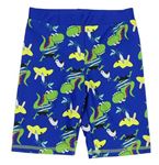 Modré nohavičkové chlapecké plavky s dinosaury 