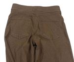 Hnědé flare kalhoty riflového vzhledu zn. H&M