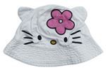 Bílý klobouk s Hello Kitty Sanrio