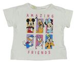 Smetanové tričko s Minnie a přáteli Zara
