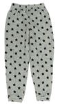 Šedé melírované plyšové pyžamové kalhoty s hvězdičkami PRIMARK
