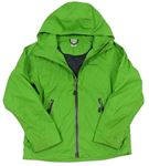 Zelená šusťáková funkční bunda s kapucí Quechua